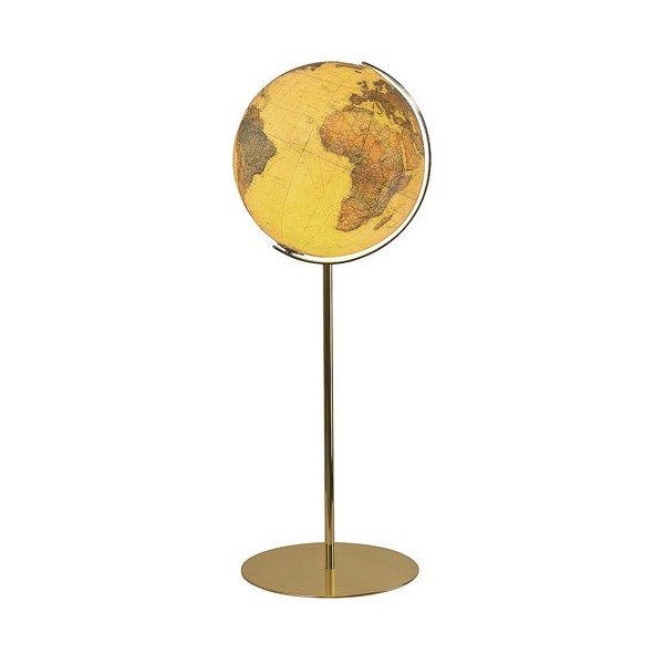 Globe Terrestre Royal 40 cm avec pied en laiton 118 cm