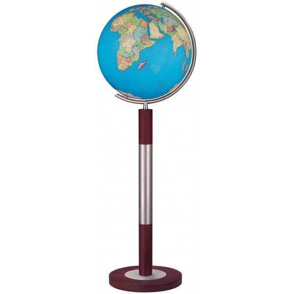 Globe Terrestre Duo 40 cm sur pied en laiton 118 cm