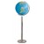 Globe terrestre Duo Ø40 cm en cristal sur pied en métal 120 cm