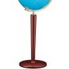 Globe cristal Terrestre  interactif Duo avec pied en acajou