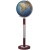 Globe terrestre Duorama Ø40 cm en cristal sur pied en métal/bois 120 cm