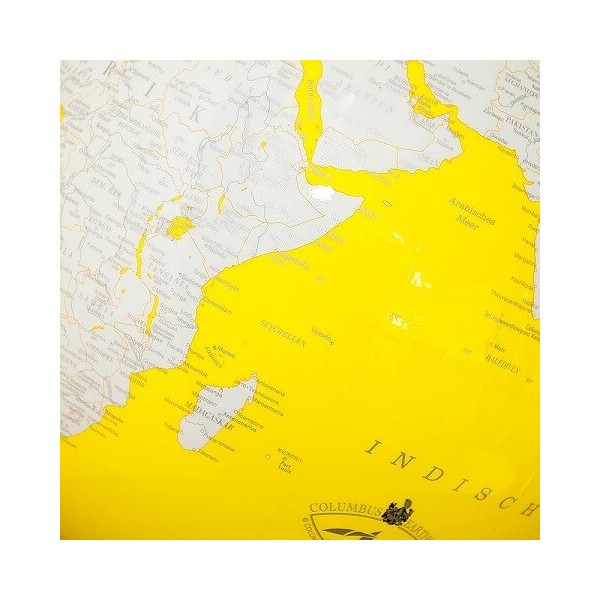 Globe Columbus lumineux jaune Artline