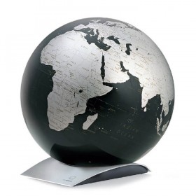 Globe noir Capital Q métallisé