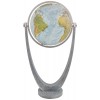 Globe terrestre lumineux Duo Alba cristal