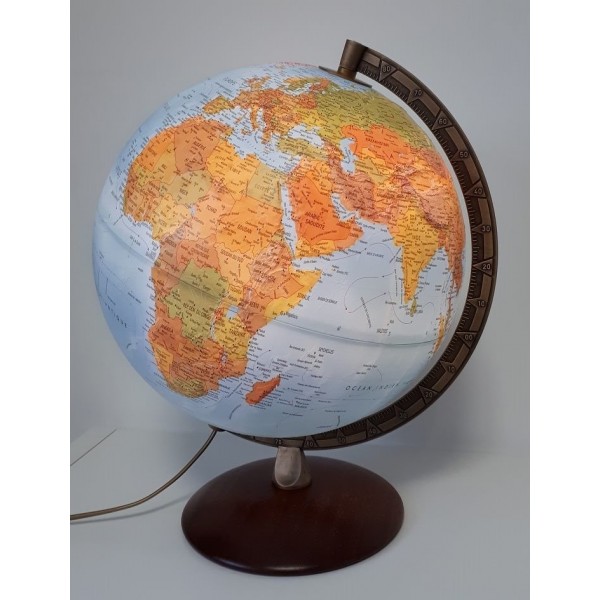 Tecnodidattica Primus - Globe Terrestre - 30 CM - Français - Éclairage LED