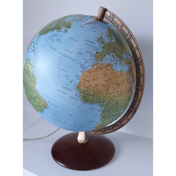 Tecnodidattica Primus - Globe Terrestre - 30 CM - Français - Éclairage LED