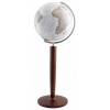 Globe terrestre lumineux Duo Alba cristal