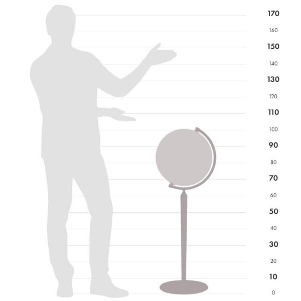 Globe terrestre Vasco Da Gama Blanc Ø40 cm