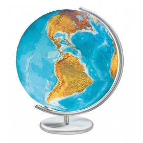 Globe terrestre lumineux Ø40 cm Duo en cristal