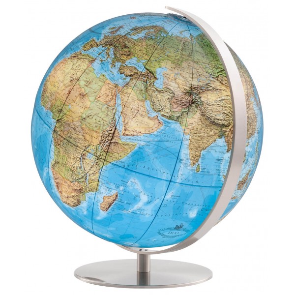 Globe terrestre Duo Azzurro Ø40 cm avec pied en métal de 118 cm