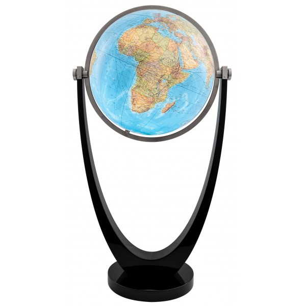 Globe cristal Duo avec pied noir