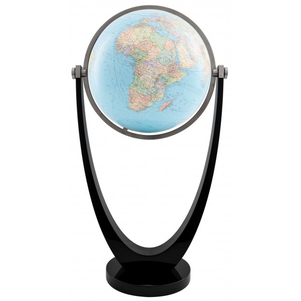 Globe cristal Duo avec pied noir