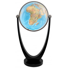Globe plexiglas Duo avec pied noir