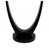 Globe plexiglas Duo avec pied noir