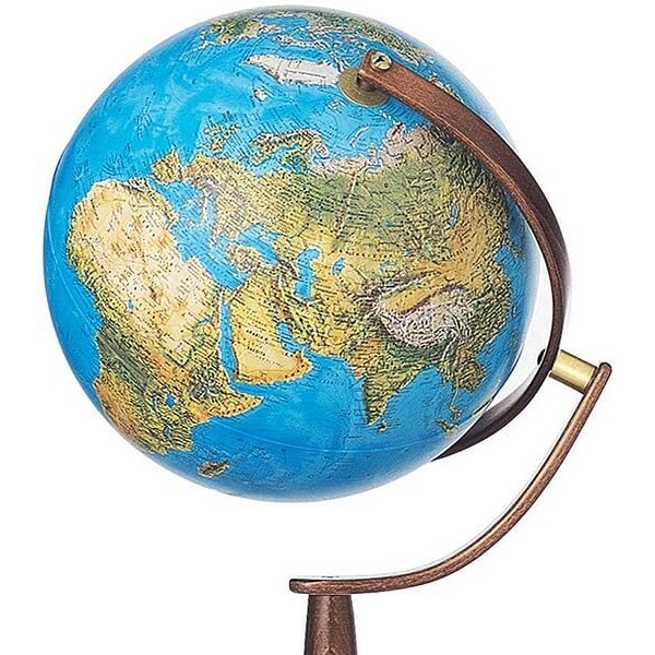 Globe terrestre lumineux sur pied Ø 50 cm - Emily Blue - Atmosphère