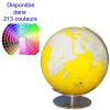 Globe Columbus lumineux Ø34 cm jaune Artline