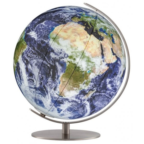 Globe cristal lumineux Ø40 cm image satellite