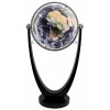 Globe cristal Ø51 cm satellite sur pied laqué