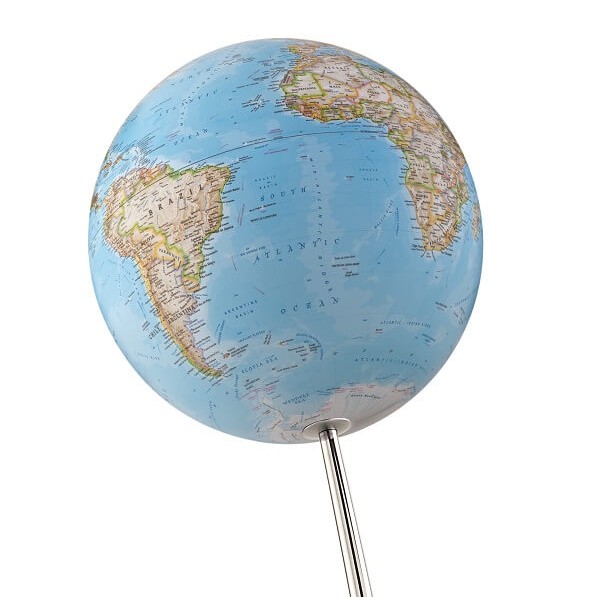 Globe terrestre Iron Classic bleu NG