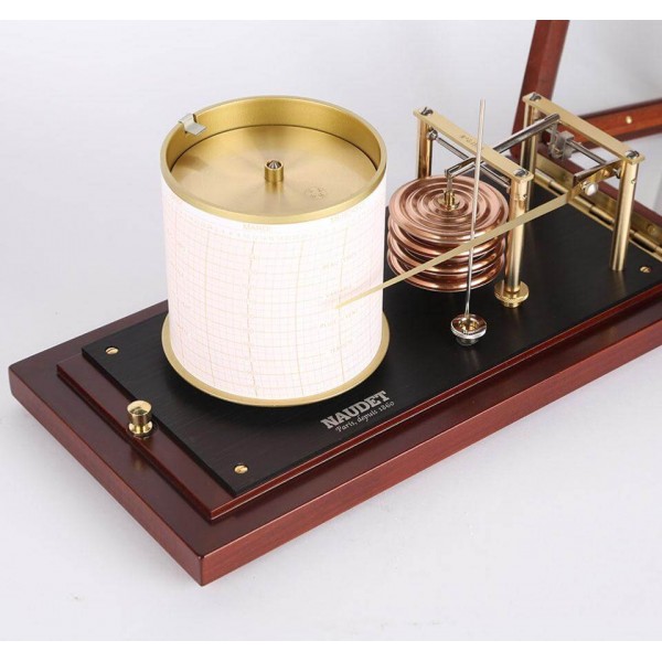 Barographe Naudet Grand Modèle Teinte Acajou