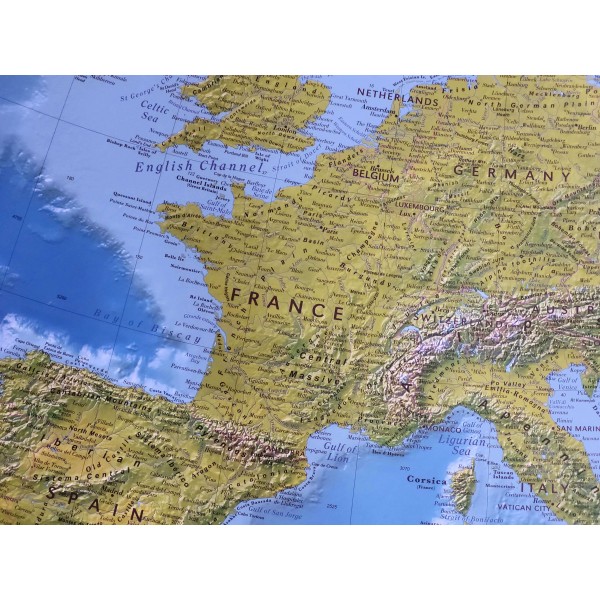 Cartographie Europe Columbus physique