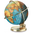 Globe Terrestre Jour/Nuit 34 cm avec pied en laiton