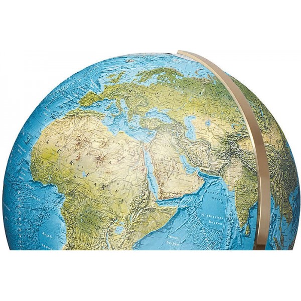 Globe Terrestre Duorama 40 cm avec pied en laiton 118 cm