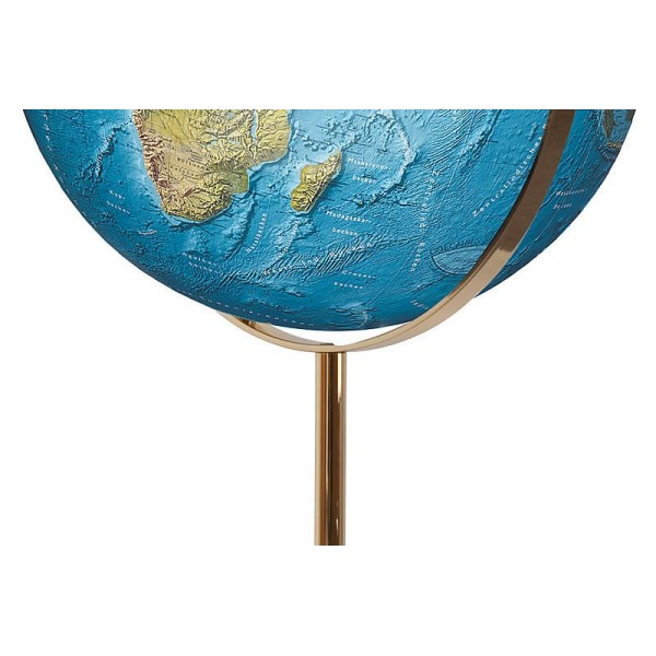 Globe Terrestre Duorama 40 cm avec pied en laiton 118 cm